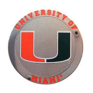 UNIVERSITY OF MIAMI HURRICANES NCAA LOGO MAGNET  