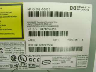 HP C4502 CD RW CD Writer IDE Internal Drive 12x8x32  