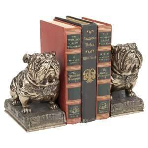   Art Deco Bulldog Sculpture Faux Bronze Bookends