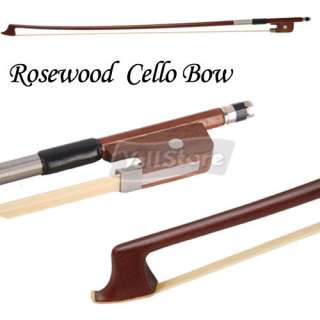Cello Violoncello Bow 1/4 Rosewood Mongolian Horse Hair High Quality 