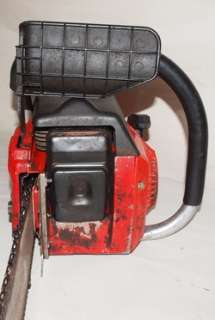 Vintage HOMELITE 410 Chainsaw with Chain Brake 24 Bar Red  