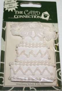 Card Connection WEDDING CAKE 3 D Stickers Scrapbooking  