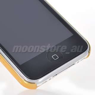 CHROME PLATED LUXURY HARD BACK CASE COVER + SCREEN FOR APPLE IPHONE 3G 