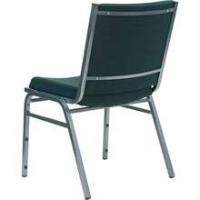 Heavy duty 2 3/4 Upholstered GREEN Church/Stack Chair  
