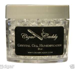 Cigar Caddy Gel Jar Crystal 2 oz Humidor Humidity Humidifier NEW 