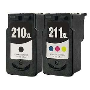  XL CL211 XL High Capacity Remanufactured CANON 2 Pack Printer Ink 