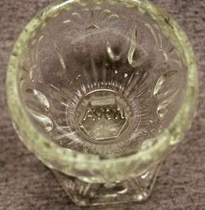 VINTAGE AVON FOSTORIA CLEAR GLASS COVERED EGG DISH/BOWL  