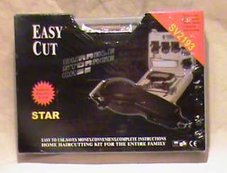 STAR EASY CUT 12 PIECE HAIR CLIPPERS w/CARRYING CASE  