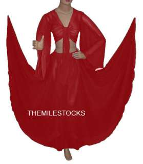 TMS Multi Skirt Top BellyDance Club Costume Dress Gypsy  