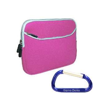   Case (Pink) with Carabiner Key Chain for the Archos 70 Internet Tablet