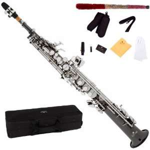   Bb Soprano Saxophone +Case, Reeds and Accessories Musical Instruments
