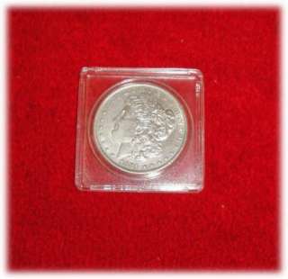 1881 O MORGAN SILVER DOLLAR IN HARD PROTECTIVE PLASTIC CASE  