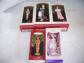 Hallmark Keepsake Collectors Barbie Doll Ornaments  