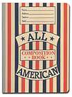   vintage stripe design composition notebook 