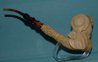 Genuine Meerschaum Smoking tobacco Pipe pipa pfeife  海泡石斗 