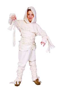 CHILDS SCARY HOODED MUMMY MONSTER HALLOWEEN COSTUME  