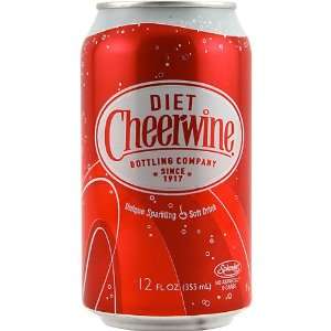  Diet Cheerwine Cherry Soda   12 oz Can Single Can 