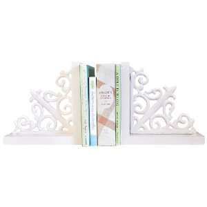  Vintage Pink Scroll Bookends