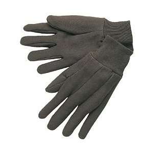dozen Brown Cotton Jersey Work Gloves 12 pr NEW  