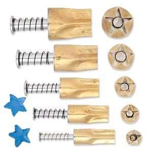 KLAY KUTTERS Cutters STARS Pack Art Clay Silver Gold PMC Tools 