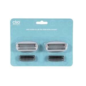 Clio Designs Refill Blades for all Clio 3250 Series Shavers (2 Packs 