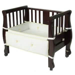  Arms Reach Co Sleeper Bassinet Sleigh Bed, Expresso Baby