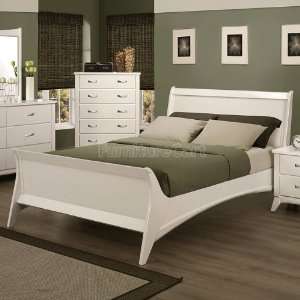 Coaster Furniture Eleanor White Sleigh Bed (King) 202031KE