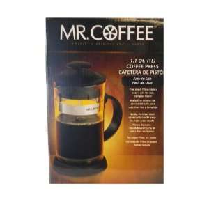  Mr. Coffee 1.1 Quart Black Coffee Press