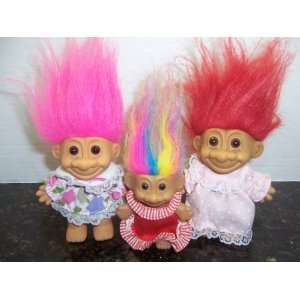  Russ Collectible Troll Dolls SET OF 3 Toys & Games