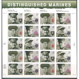    Distinguished Marines Collectible Stamp Sheet 