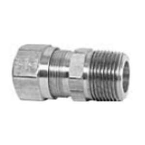   041 Male Connector, Brass, DOT, 1/4 Tube Size x 3/8 Pipe Thread