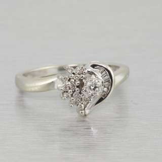 Fine White Gold Diamond Heart Engagement Ring Jewelry  