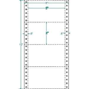  Compulabel® 210150 Dot Matrix, Continuous, Pin Feed Cards 