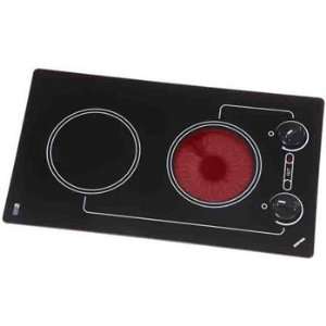   Electric Cooktop with Infinite Heat Control and Hot Burner Indicator