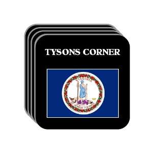  US State Flag   TYSONS CORNER, Virginia (VA) Set of 4 Mini 