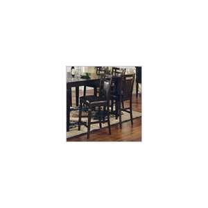   Silver Deluca Dark Merlot Counter Height Side Chair Furniture & Decor