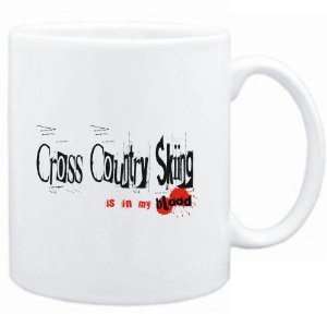  Mug White  Cross Country Skiing IS IN MY BLOOD  Sports 