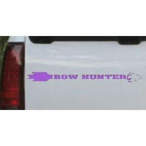 Purple 36in X 3.4in    Bow Hunter Hunting And Fishing Car Window Wall 