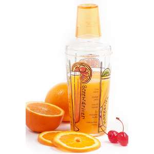 Norpro 487 Sunrise Recipe Cocktail Shaker With Strainer  