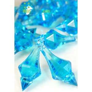  Bijou Crystal Acrylic Pendants   Turquoise   Bag of 