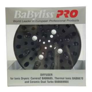 NEW Babyliss PRO Diffuser for Ionic Hair Dryers BABDF06  