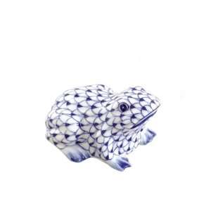  Cute Frog Blue Net Figurine Tabletop Decor