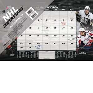   ) NHL Superstars DateWorks Desk Pad 2011 Calendar