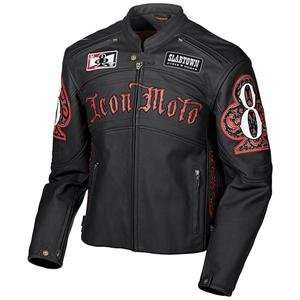  Icon Daytona Dead Mans Hand Jacket   Large/Black 