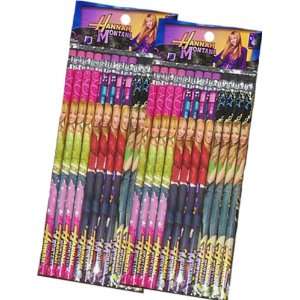  Hannah Montana Decorated Pencils 2 Packs