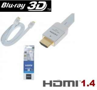 Sony DLC HE20HF 1.4 Flat High Speed HDMI 3D Cable 2M  
