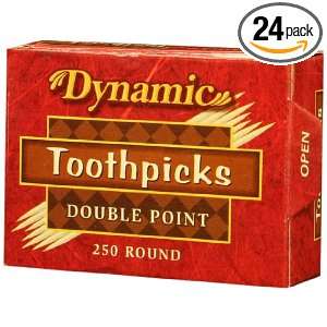  Dynamic Double Point Rounded Toothpicks, 250 Count (Pack 
