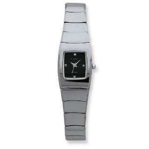  Ladies Chisel Tungsten Black Dial Watch Jewelry