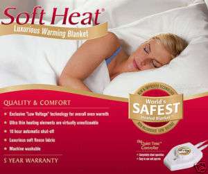 Soft Heat Beige QUEEN Electric Warming Blanket 5741  