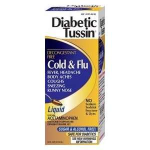  Diabetic Tussin Cold & Flu 8oz